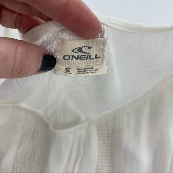 O’Neill‎ White and Lace Gauze Cotton Lucas Top - Picture 11 of 11